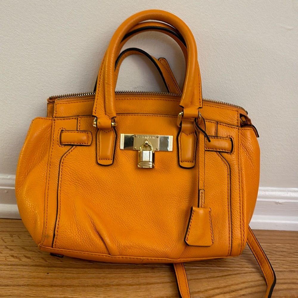 Calvin Klein Satchel Crossbody in light orange